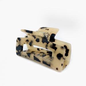 Rectangle Hairclip - Leopard