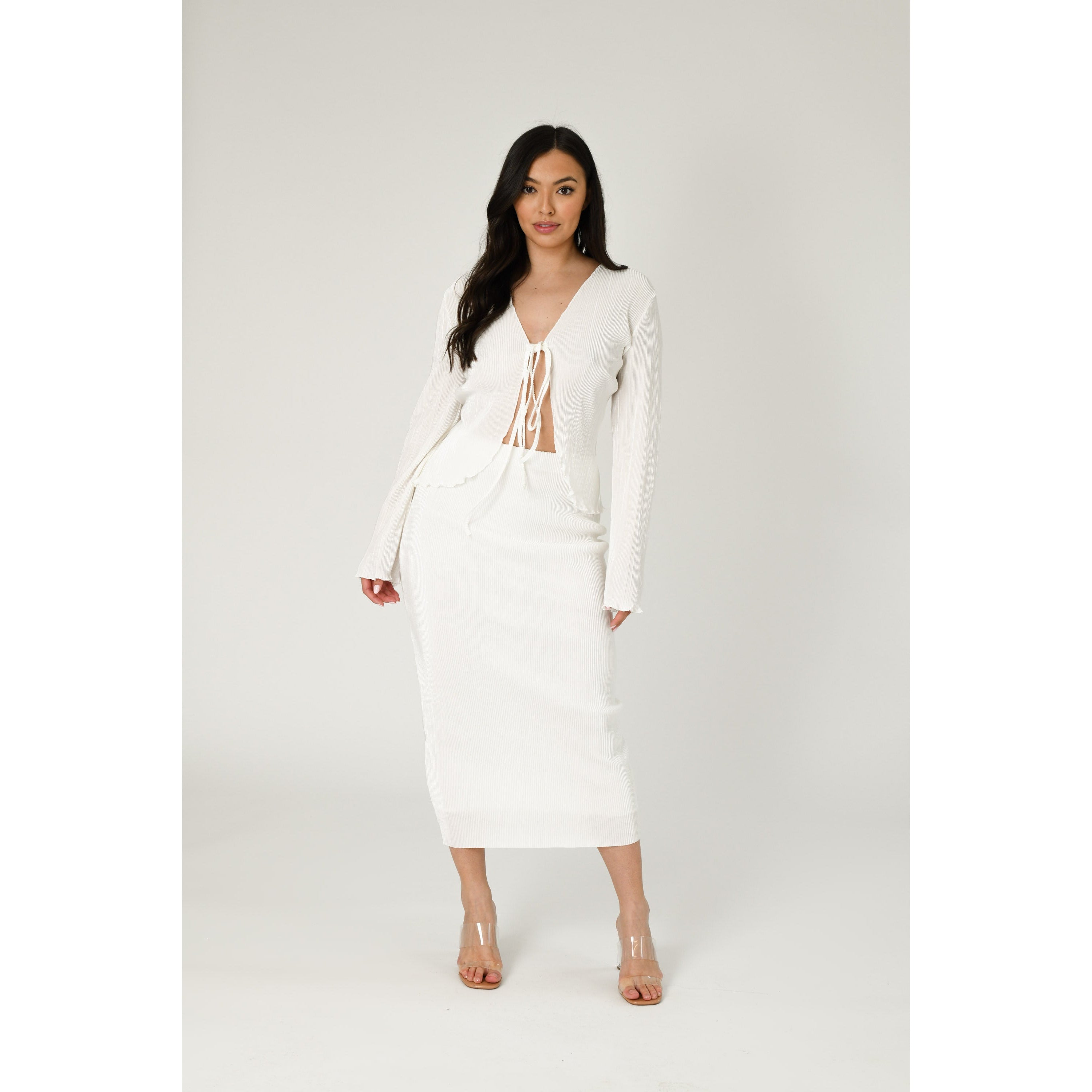 White Tie Front Co-ord