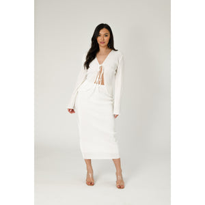 White Tie Front Co-ord