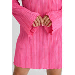 Load image into Gallery viewer, Plisse Mini Dress - Pink

